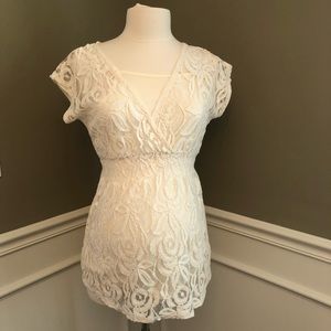 Motherhood Maternity Lace Top